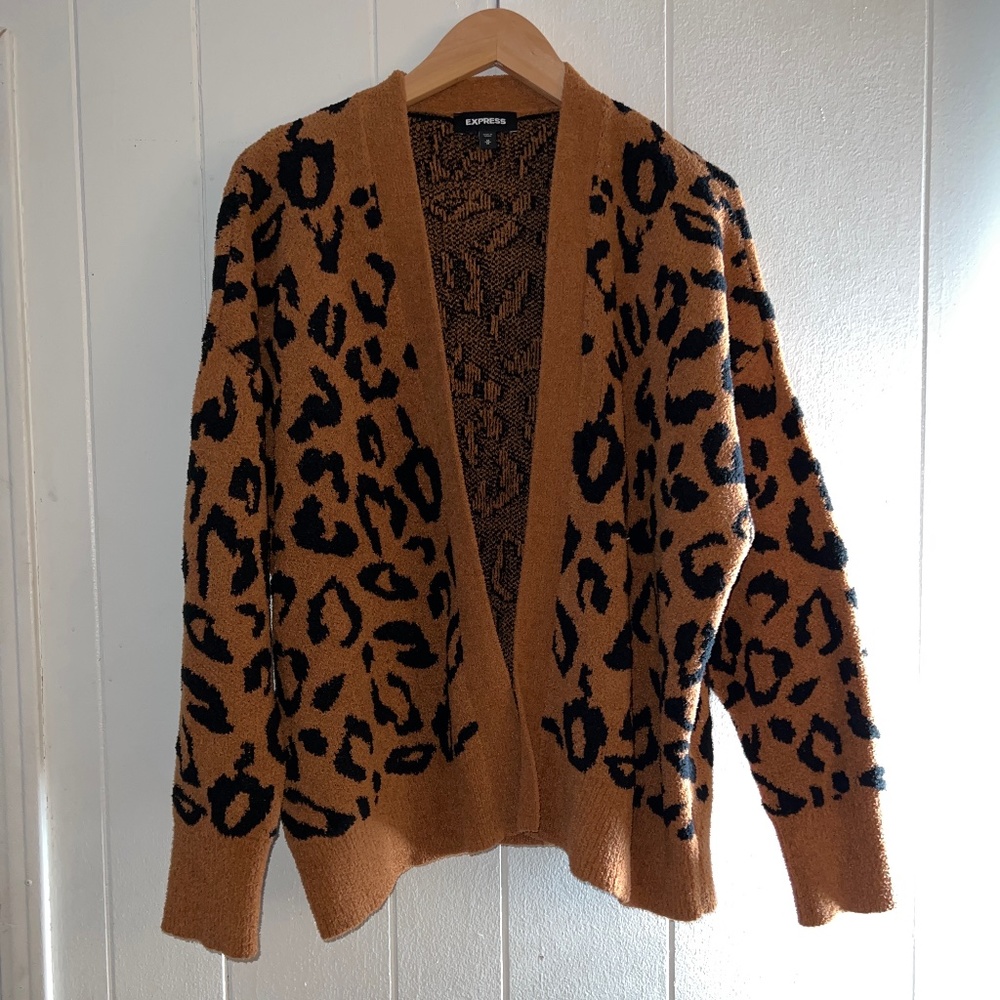 Express Cheetah print  cardigan
